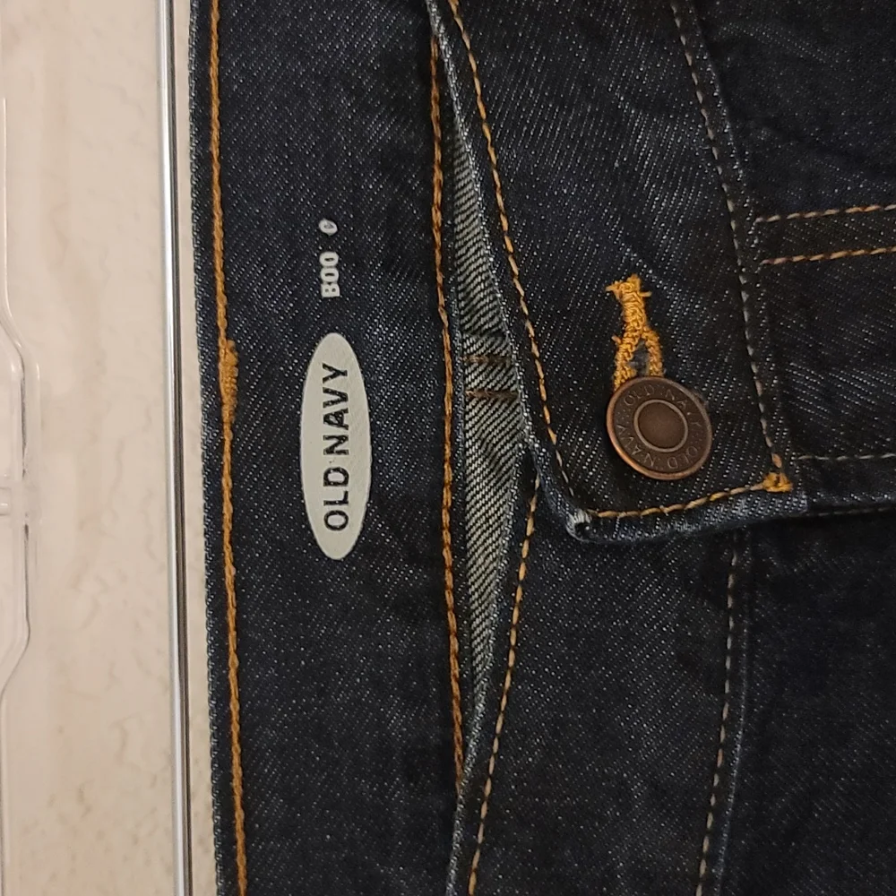 Old Navy dark blue denim bootcut jeans 40x32 brand new - Picture 1 of 7